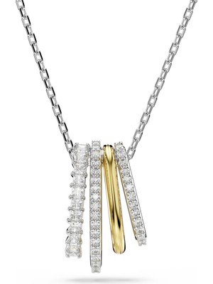 Swarovski Hyperbola Kolye Mixed Cuts Beyaz Karişik Metal Kaplama