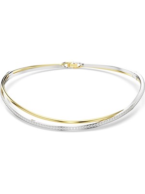 Swarovski Hyperbola Choker Kolye Round Cut Beyaz Karişik Metal Kaplama S