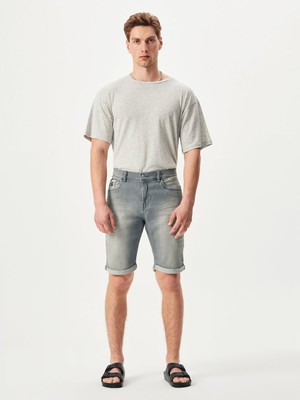 LTB Lance Dar Paça Orta Bel Mid Indigo Jean Bermuda