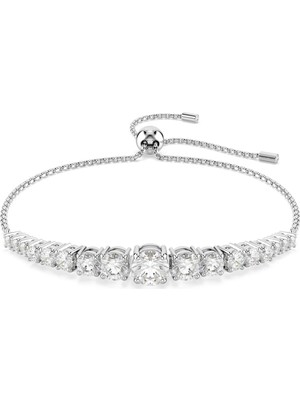 Swarovski Matrix Bileklik Gradient Of Round Cuts Beyaz Rodyum Kaplama