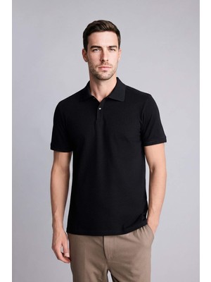 DeFacto Pamuklu Slim Fit Polo Yaka Pike Kısa Kollu Polo Tişört T5259AZ26SM
