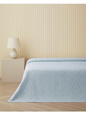English Home Dulcie Çift Kişilik Pike 200x220 cm Mavi