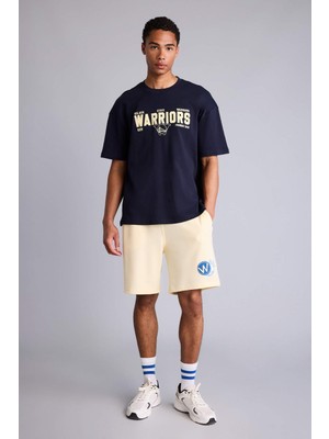 DeFacto NBA Golden State Warriors Standart Fit Şort H3430AX26SM