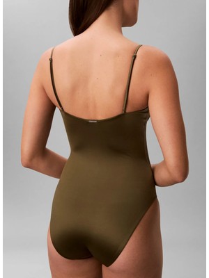 Calvin Klein Haki Kadın Mayo One Pıece
