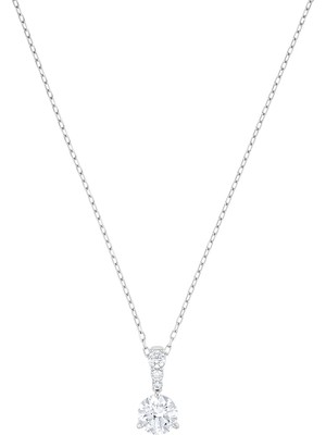 Swarovski Solitaire Tek Taş Kolyebeyazrodyum Kaplama