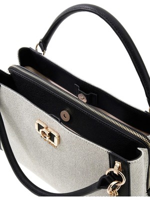Guess Siyah - Bej Kadın Çapraz Çanta HWAG9719070