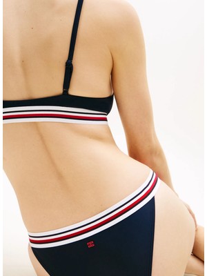 Tommy Hilfiger Lacivert Kadın Bikini Alt Cheeky Bıkını