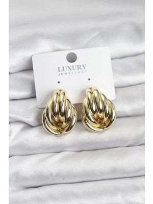 Renas Store Pirinç Gold Renk Kadın Küpe - TJ-BKP11627