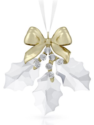 Swarovski Holiday Magic Holly Leaves Ornament