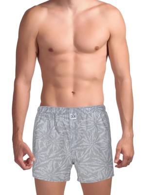 The Don Gri Erkek Desenli Boxer TDNPOP126