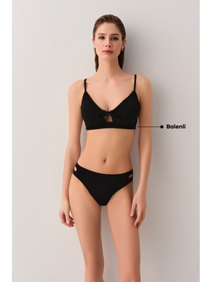Suwen Toparlayıcı Balenli Bralet Bikini Üst