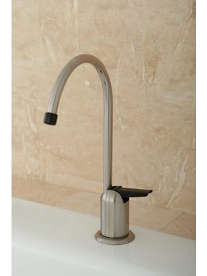 Esmo Home Gourmetier K6198 Americana Tek Kolu Su Filtrasyon Musluğu, Fırçalanmış Nikel, 0.25
