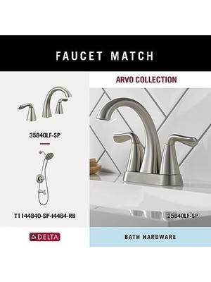 Esmo Home ARV50-DN Arvo Towntenpapıerhalter Spotshield Nikel Gebã¼rste