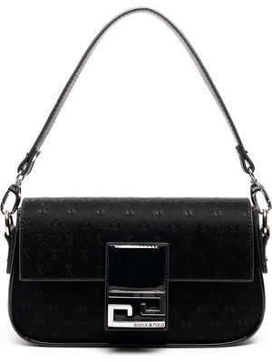 Silver & Polo Silver Polo Siyah - Rugan Siyah Fashion Kadın Omuz Çantası SP1179