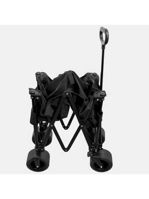Esmo Home Seven Moose Kamp Arabası Katlanır Büyük Boy Taşıma Arabası Frenli ve Geniş Tekerlekli Alışveriş Arabası