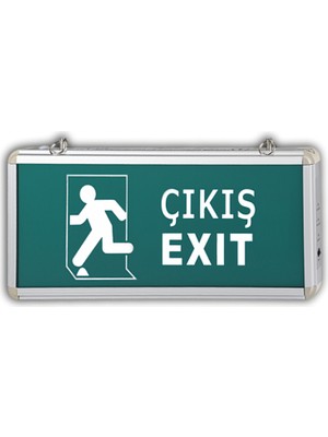 5 Adet Cata Ct 9166 Çift Yönlü 3W Ledli Exıt Çıkış Armatürü