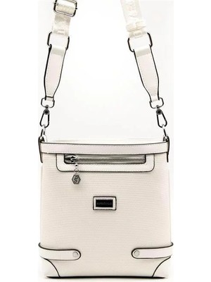 Silver & Polo Silver Polo Beyaz - Beyaz Petek Kadın Çapraz Çanta SP1120