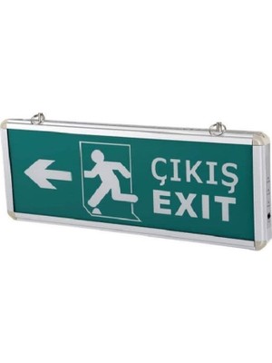 5 Adet Cata Ct 9170 Çift Yönlü 3W Ledli Exıt Çıkış Armatür