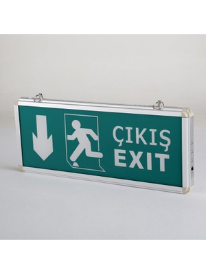 5 Adet Cata Ct 9167 Çift Yönlü 3W Ledli Exıt Çıkış Armatürü