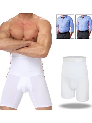 Forever More Bel Inceltici ve Sıkılaştırıcı Erkek Boxer Korse Beyaz Renk