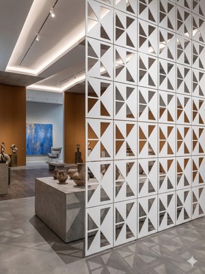 Wooddoom Lazer Kesim Paravan, Ahşap Separatör, Oda 4'lü Panel Levha MODEL18 40 x 40 cm