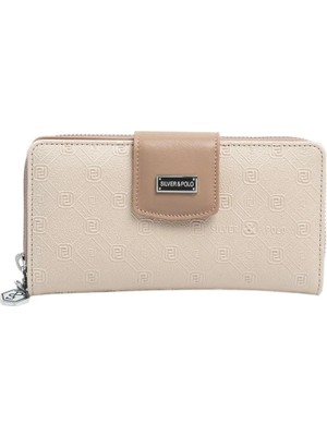 Silver & Polo Silver Polo SP928 Kadın Cüzdan & Kartlık Fashion Bej-Latte