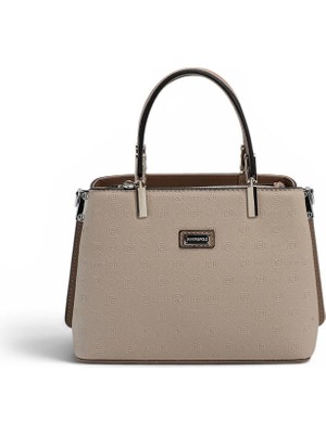 Silver & Polo Silver Polo SP987 Kadın El Çantası Fashion Bej-Latte
