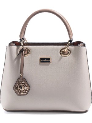 Silver & Polo Silver Polo Bej - Latte Düz Kadın El Çantası SP1272