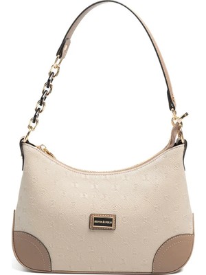 Silver & Polo Silver Polo SP1277 Kadın Omuz Çantası Fashion Bej-Latte