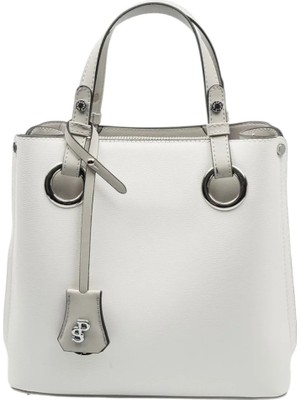 Silver & Polo Silver Polo Beyaz - A.Gri Düz Kadın El Çantası SP975