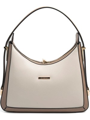 Silver & Polo Silver Polo Bej - Latte Düz Kadın Omuz Çantası SP1187