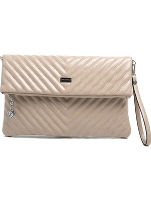 Silver & Polo Silver Polo Vizon - Vizon Kapitone V Kadın Portföy ve Clutch El Çantası SP1134