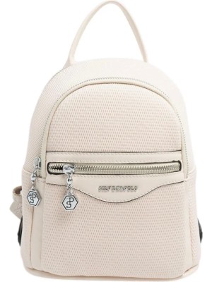Silver & Polo Silver Polo SP983 Kadın Sırt Çantası Petek Bej-Bej