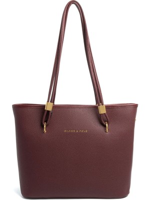 Silver & Polo Silver Polo Bordo - Bordo Mini Rolax Kadın Omuz Çantası SP1239