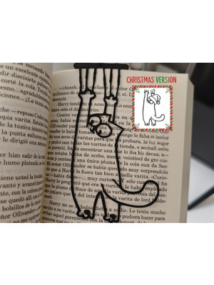 Mays 3D Studio Kedi Figürlü Kitap Ayracı – 3D Baskı Dekoratif Ayraç