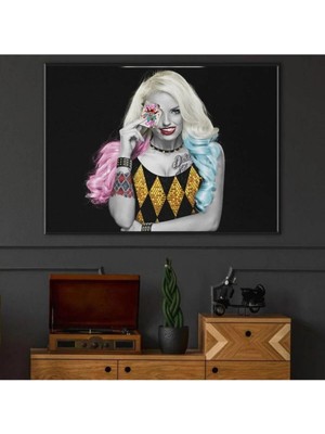 Şehzat Dekoratif Harley Quinn Kanvas Tablo