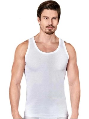 Berrak 6 Adet  1035 Erkek Modal Yazlık Ince Atlet  -  - Atlet,fanila - Beyaz - M-51