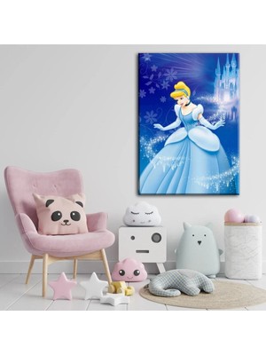 Şehzat Külkedisi Cinderella Çocuk Odası Tabloları Hediye Hediyelik