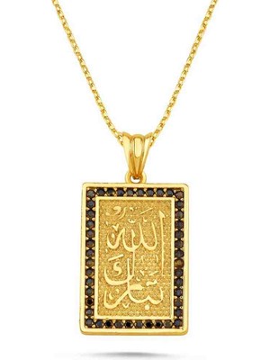 La Mia Felicita 925 Ayar Gümüş Allah Yazılı Maneviyat Kolyesi