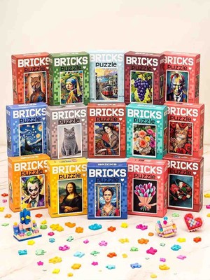 Wolawood Brıcks Mini Blok Yapboz Sanat ve Karakter Koleksiyonu - Mikro Blok Puzzle Zeka Geliştirici & Eğitici Hobi Seti 1 Adet Random Model