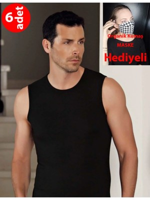 Şahinler 6 Adet Erkek Siyah Likralı Modal Spor Atlet ME116