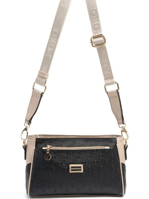 Silver & Polo Silver Polo Siyah - S.Nut Logolu Kadın Çapraz Çanta SP1273
