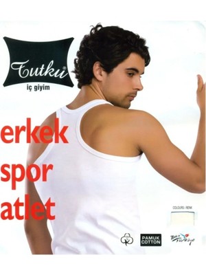 Tutku Erkek Rambo Atlet 3 Lü Paket Yazlık Kullanım için Nefes Alabilir Pamuk Materyal