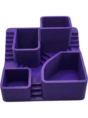 VeraGlobe Buğz 3D Tasarım Kaktüs Saksısı Çok Katlı Dekoratif Bitki Standı - Buğz