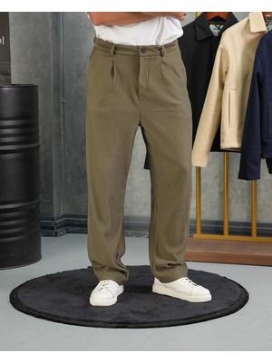 Modefendicom Fitil Desen Baggy Pantolon