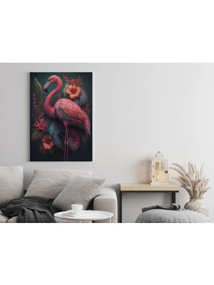 Şehzat Flamingo Kanvas Tablo