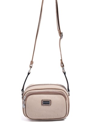 Silver & Polo Silver Polo SP1111 Kadın Çapraz Çanta Fashion Bej-Latte