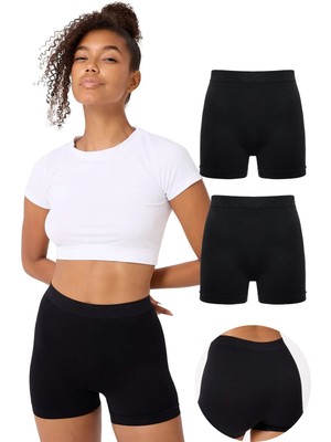 Forever More 2'li Kadın Dikişsiz Basic Boxer