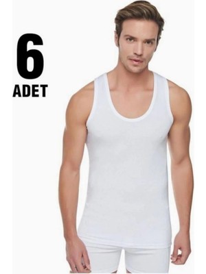 Tutku Erkek %100 Pamuklu Atlet 6'lı Paket Yeni Sezon