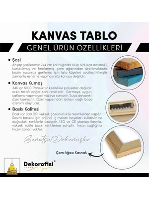 Şehzat Dekor Ofisi Yağlı Boya Görünümlü Vintage Çiçek Dekoratif Kanvas Tablo